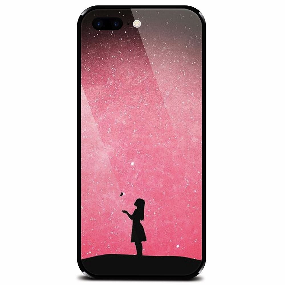 Husa din sticla securizata pentru Apple iPhone 7 Plus, Love 005