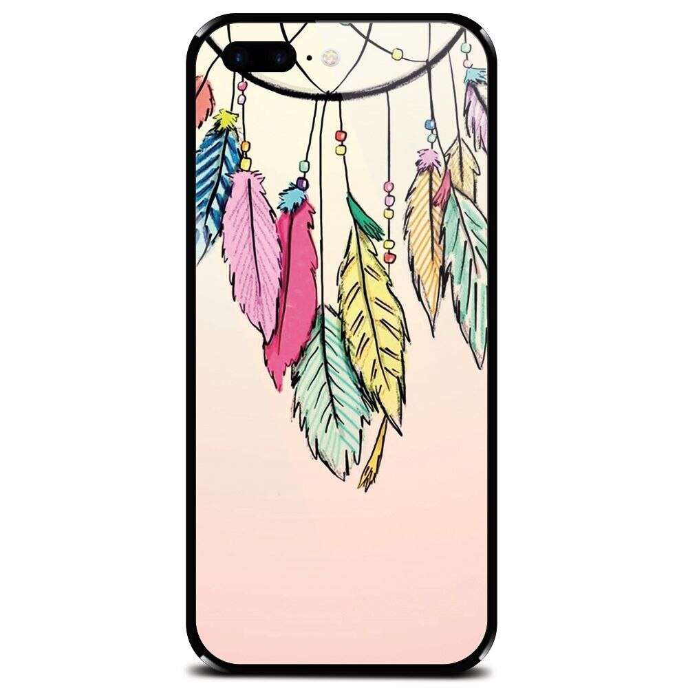 Husa din sticla securizata pentru Apple iPhone 8 Plus, Dreamcatcher 101