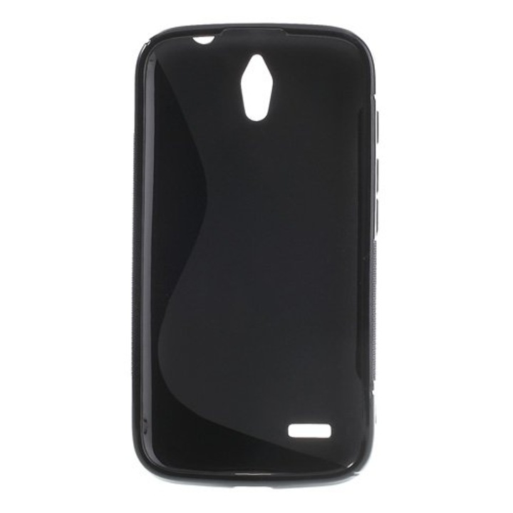 Силиконов гръб Omni S Line за Huawei Ascend G610, Черен