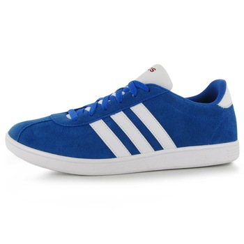 Tenisi barbati Adidas, Vulc Court, Piele naturala, 43.3 EU, Albastru/Alb Tenisi barbati Adidas, Vulc Court, Piele naturala, 43.3 EU, Albastru/Alb