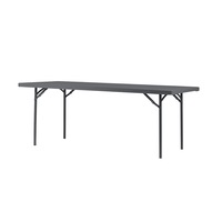 Masa XXL200, picioare metalice pliabile, blat din polietilena pura de mare densitate, cu protectie UV, culoare : gri