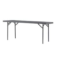 Masa XL 180, cu picioare metalice pliabile si blat din polietilena pura de mare densitate, protectie UV, culoare gri