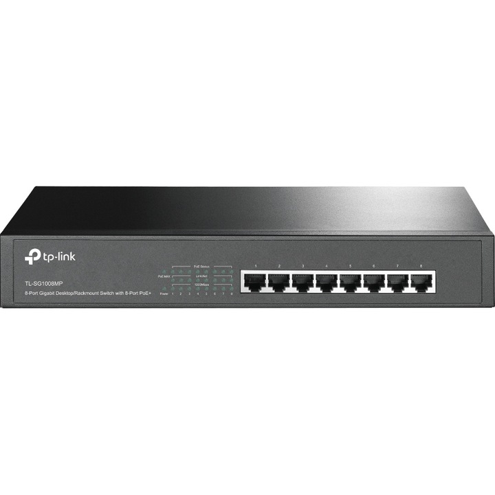 Switch TP-Link TL-SG1008MP, 8 Porturi Gigabit PoE+