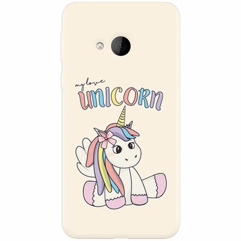 Husa silicon pentru Htc U play, My Love Unicorn Husa silicon pentru Htc U play, My Love Unicorn