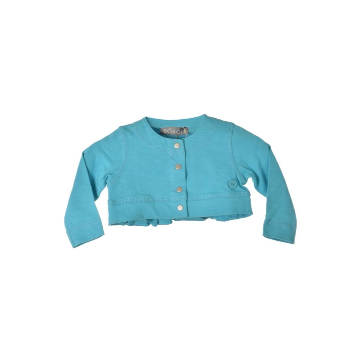 Bolero pentru fete, Boboli, Bumbac, Albastru deschis, 62 cm