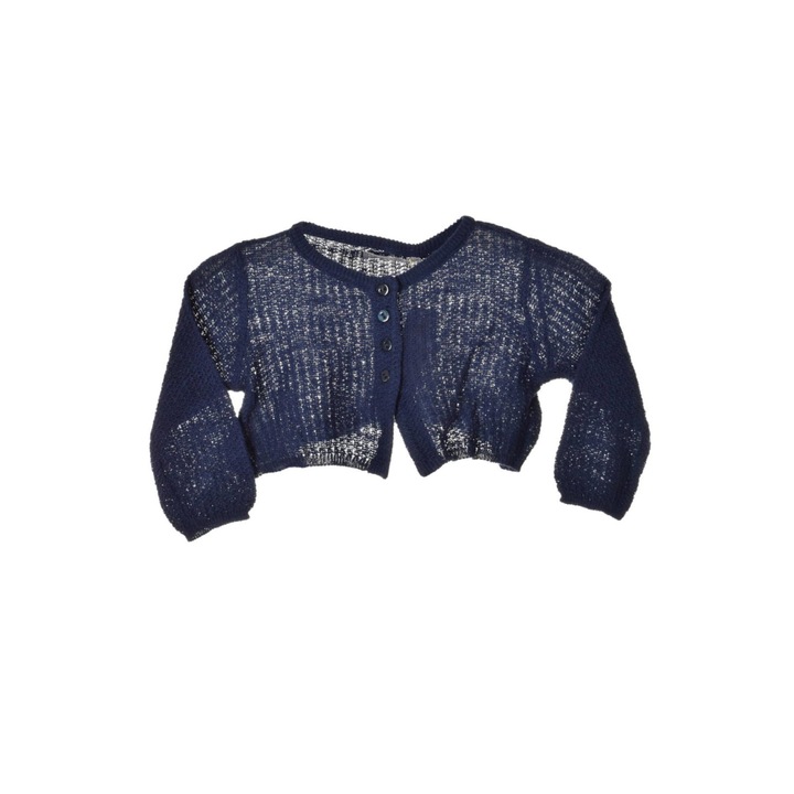 Boboli sötétkék, lazán kötött lányka boleró – 62