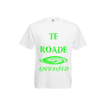 Tricou barbatesc personalizat Fruit of the loom Te roade invidia ,alb, 2XL Tricou barbatesc personalizat Fruit of the loom Te roade invidia ,alb, 2XL
