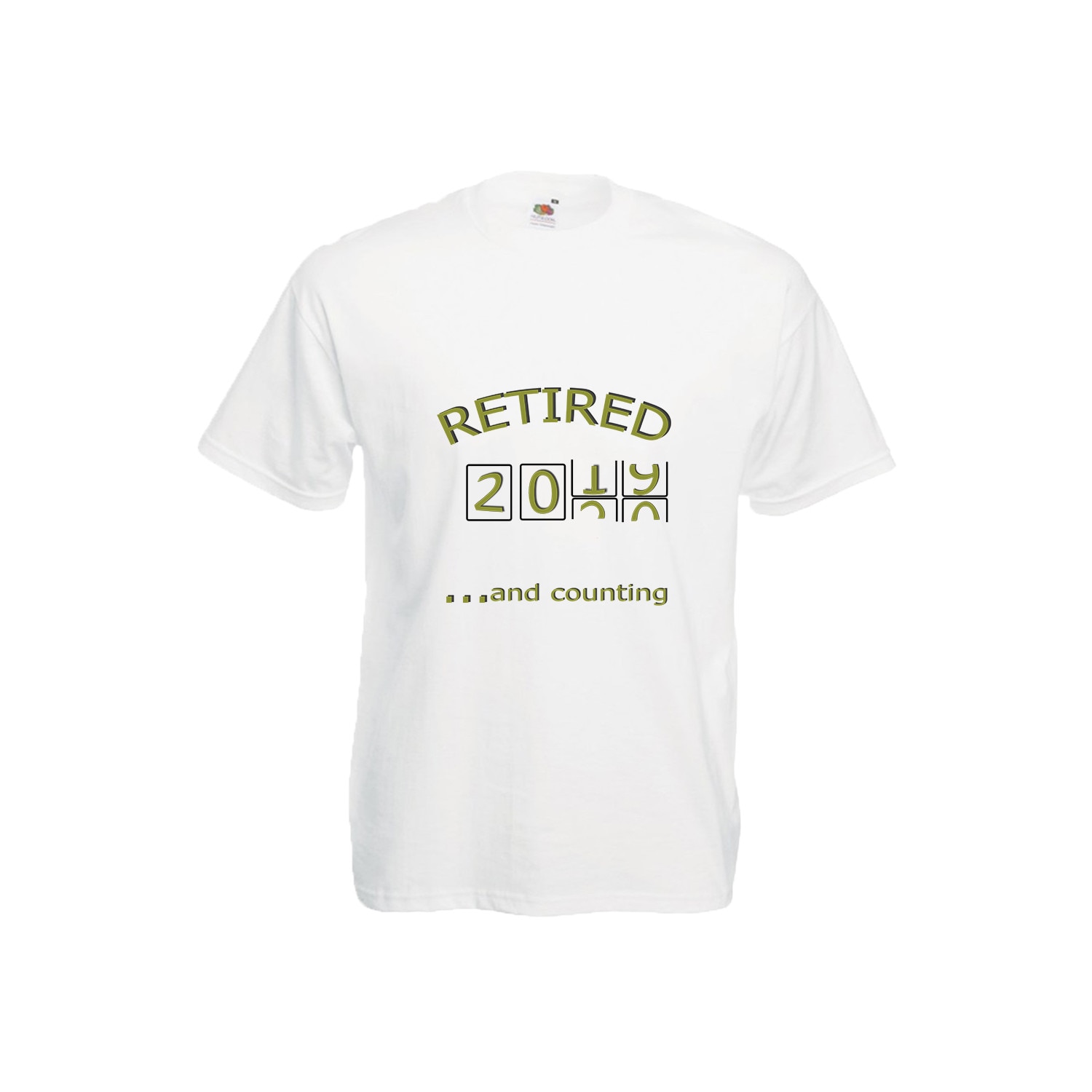 Tricou barbatesc personalizat Fruit of the loom imprimeu amuzant Retired S