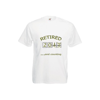 Tricou barbatesc personalizat Fruit of the loom imprimeu amuzant Retired M Tricou barbatesc personalizat Fruit of the loom imprimeu amuzant Retired M