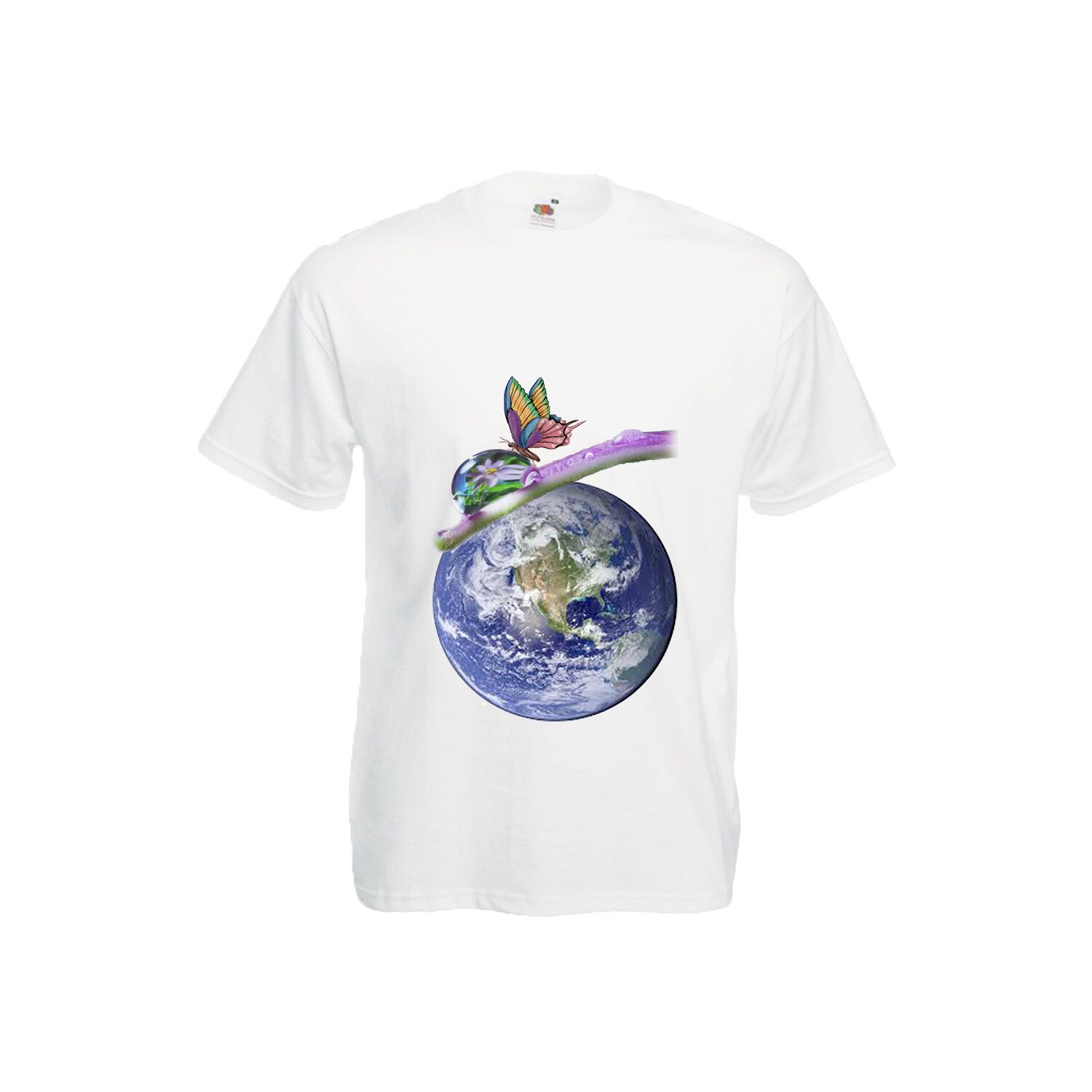 Tricou barbatesc personalizat Fruit of the loom print in tesatura Natura M