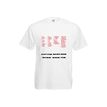 Tricou barbatesc personalizat Fruit of the loom imprimeu in tesatura Cod morse S Tricou barbatesc personalizat Fruit of the loom imprimeu in tesatura Cod morse S