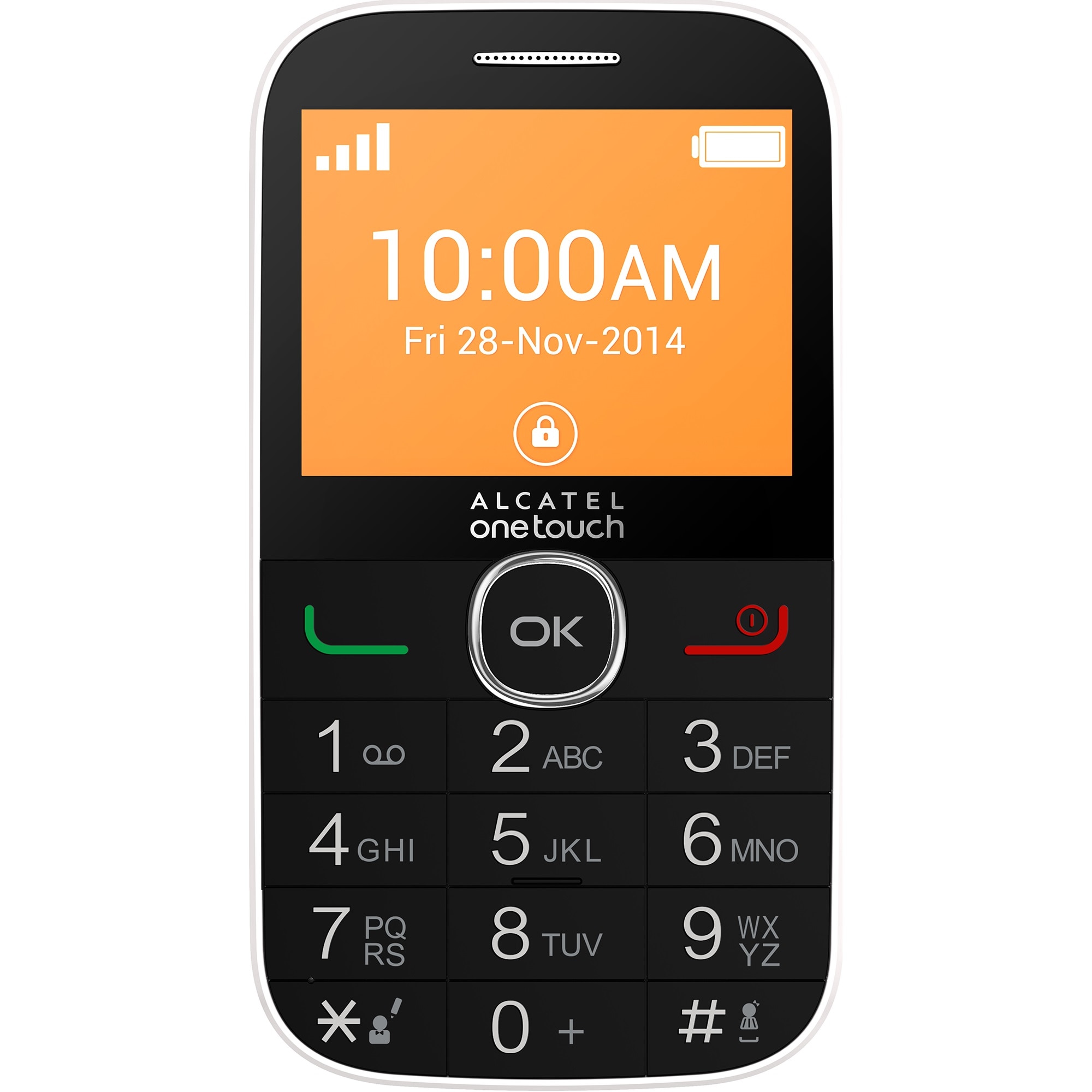Telefon mobil ALCATEL 2004C, Black/White - eMAG.ro