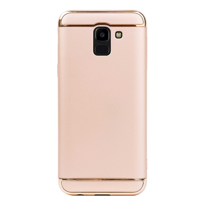 Луксозен кейс/калъф от 3 части за Samsung Galaxy J6 (2018), Твърд, Високозащитен, Златист