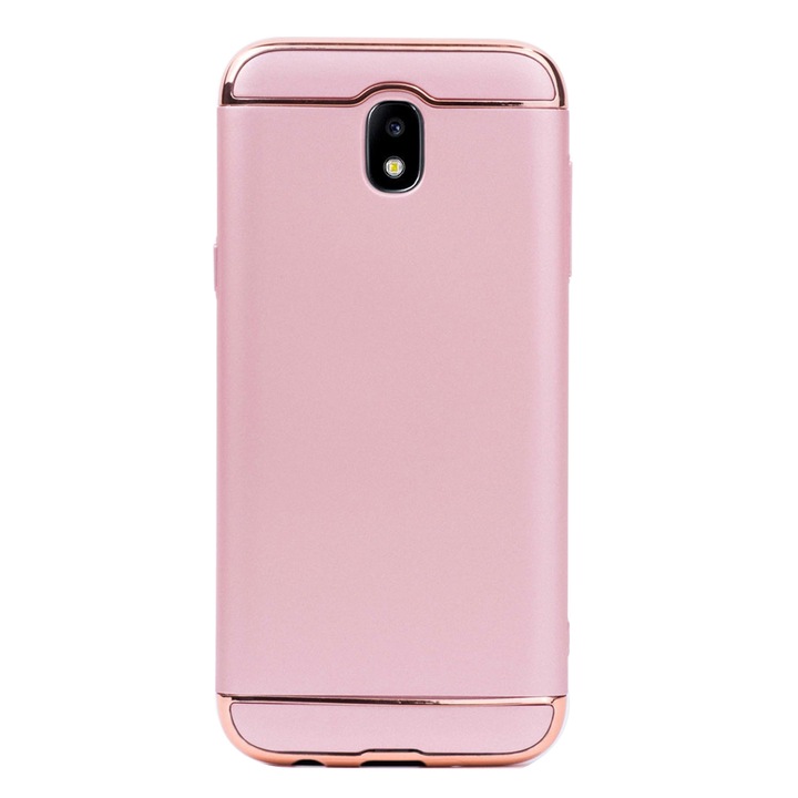 Луксозен кейс/калъф от 3 части за Samsung Galaxy J5 (2017), Твърд, Високозащитен, Розово Злато
