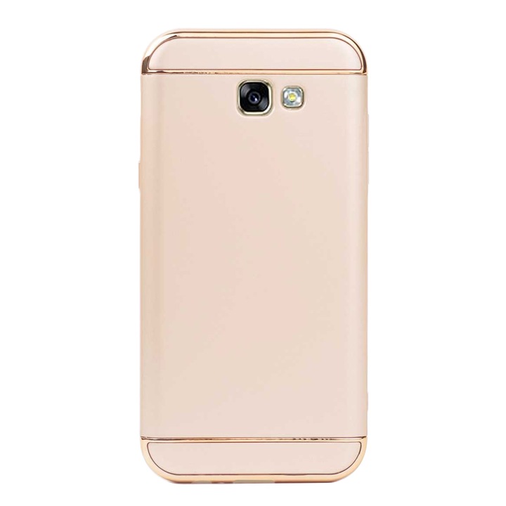 Luxus 3 részes tok/burkolat Samsung Galaxy A7 (2017) telefonhoz, kemény, magas védelem, arany