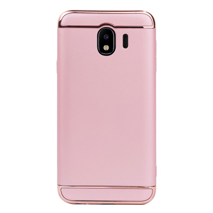 Луксозен кейс/калъф от 3 части за Samsung Galaxy J4 (2018), Твърд, Високозащитен, Розово Злато
