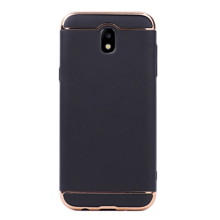 Luxus 3 részes tok/tok Samsung Galaxy J5 (2017), Kemény, Magas védelem, Fekete