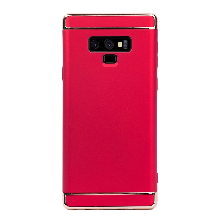 Луксозен кейс/калъф от 3 части за Samsung Galaxy Note 9, Твърд, Високозащитен, Червен