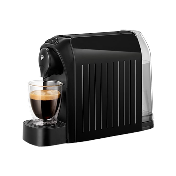 Tchibo Cafissimo easy Black Kávéfőző, 1250W, 650 ml, Espresso, Caffe Crema, kapszulafiók, Fekete