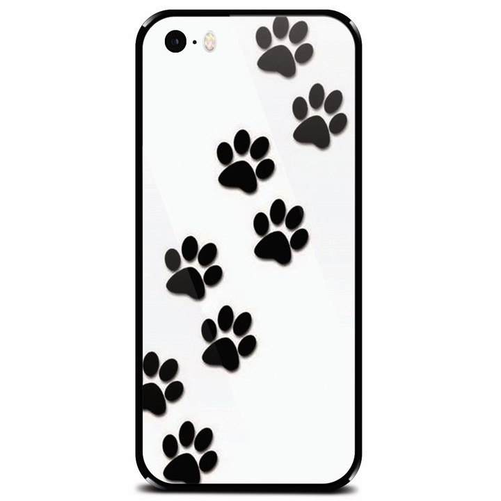 Védett üvegtok Apple iPhone 5-höz, Dog Mark