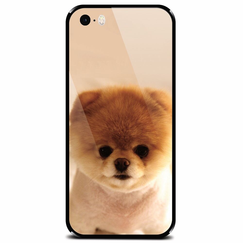 Husa din sticla securizata pentru Apple iPhone 5, Cutest Puppy Dog