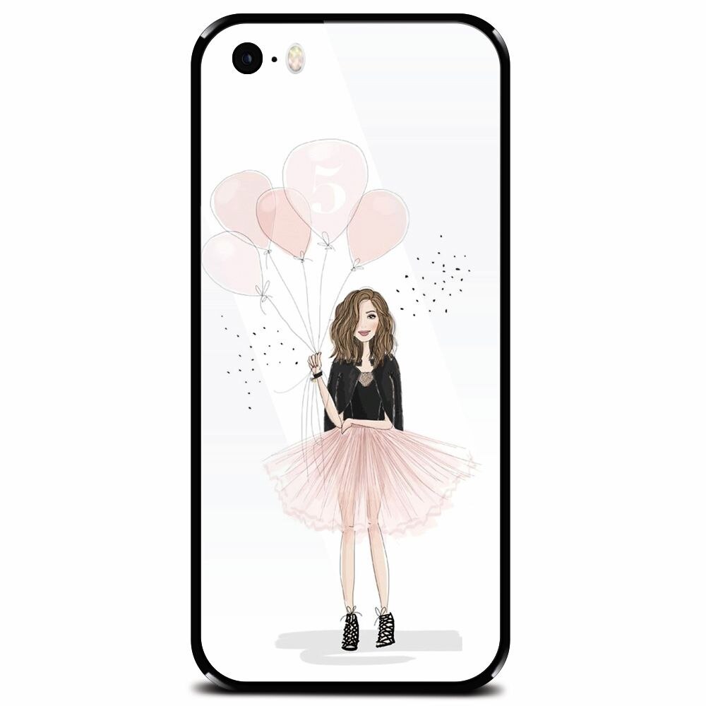 Husa din sticla securizata pentru Apple iPhone 5, Happy Aniversary
