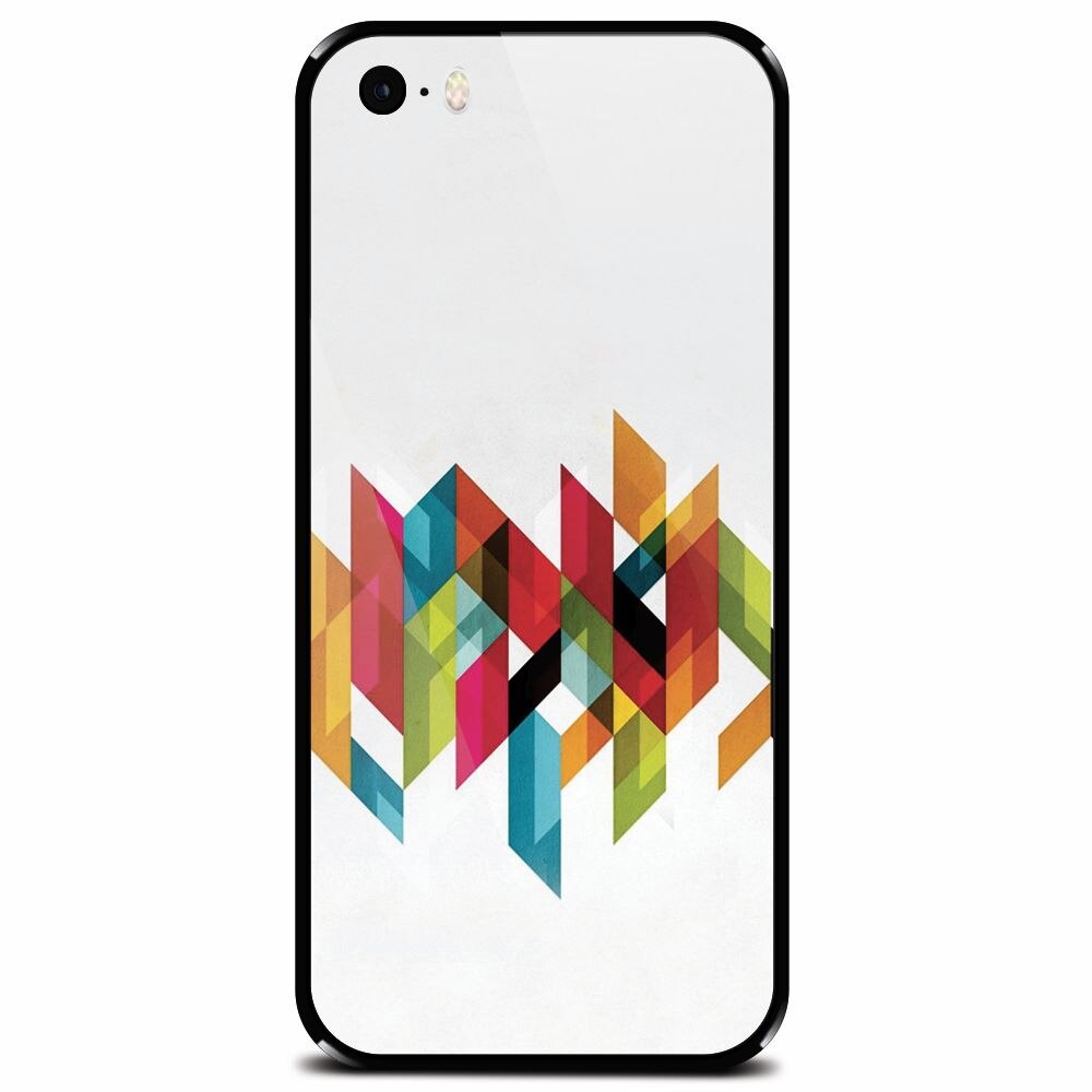 Husa din sticla securizata pentru Apple iPhone 5, Geometric