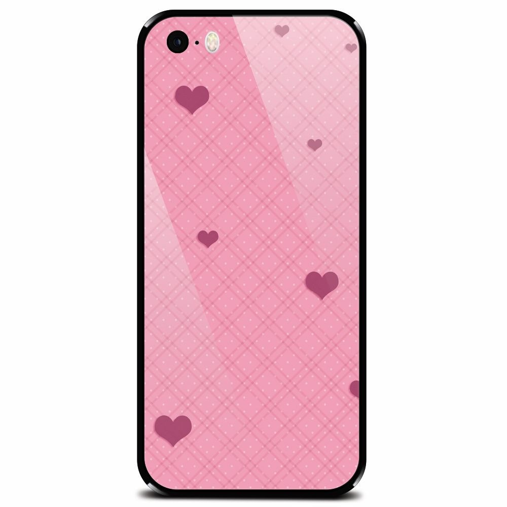 Husa din sticla securizata pentru Apple iPhone 5, Girlish 001