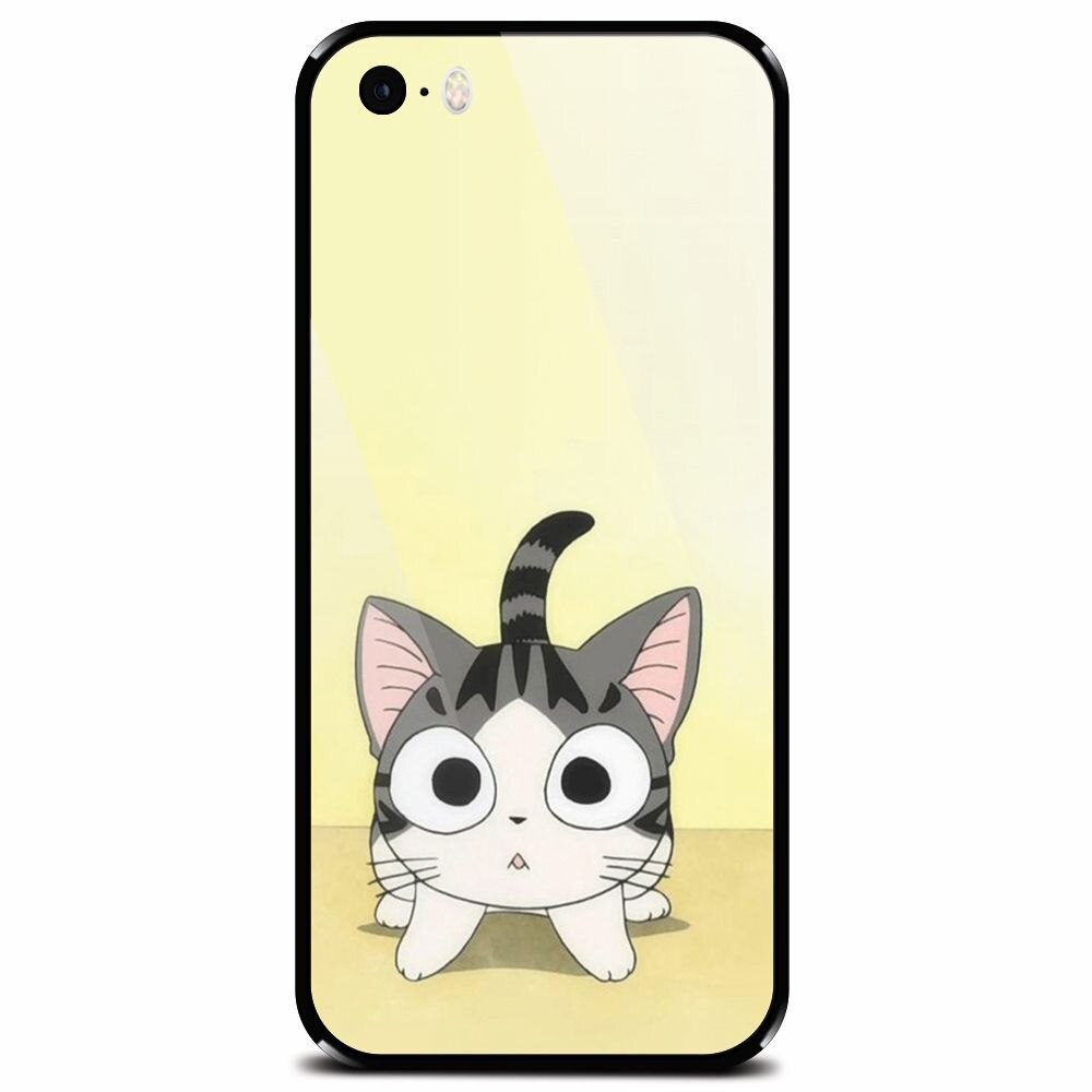 Husa din sticla securizata pentru Apple iPhone 5, Cute Ktty