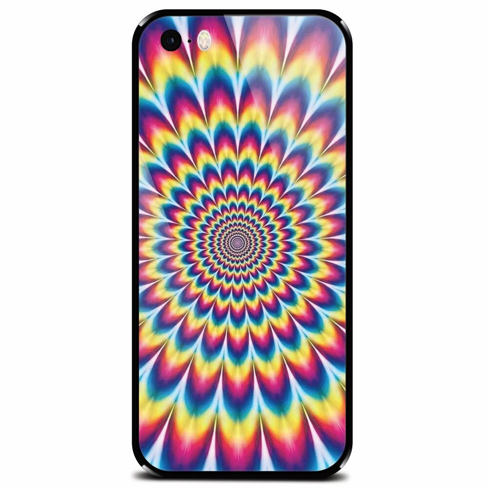 Husa din sticla securizata pentru Apple iPhone 5, Hurts My Eyes