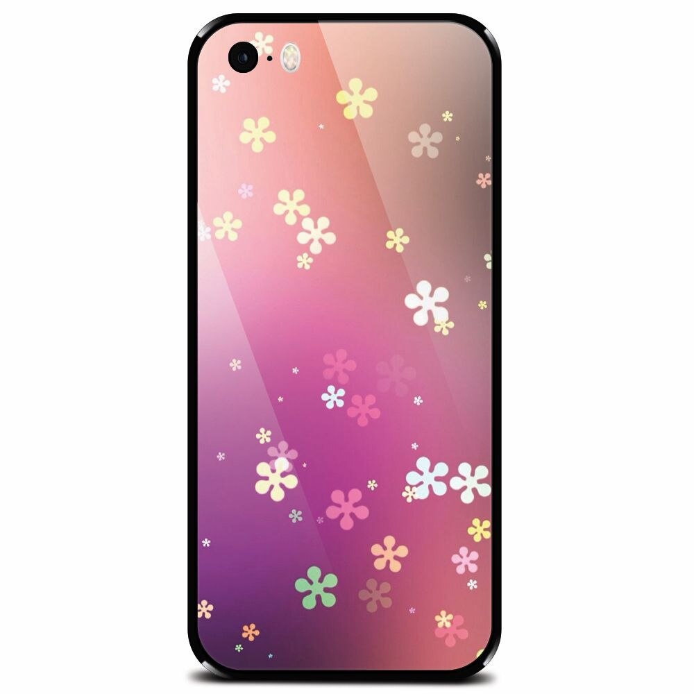 Husa din sticla securizata pentru Apple iPhone 5, Girlish 002