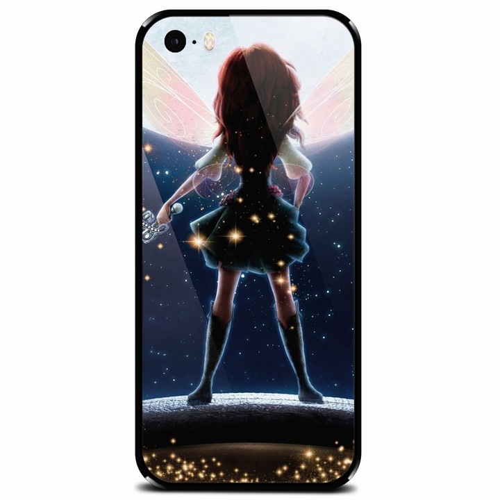 Edzett üvegtok Apple iPhone 5, Fairy telefonhoz