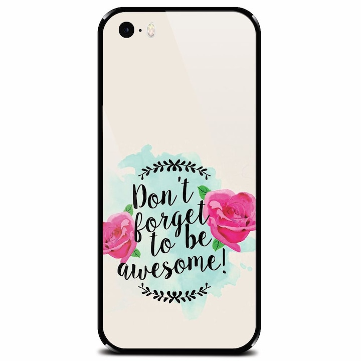 Edzett üvegtok Apple iPhone 5-höz, Dont Forget