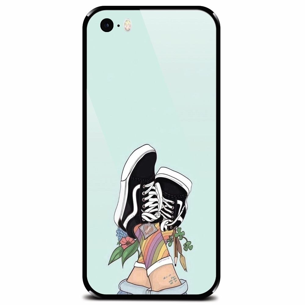 Husa din sticla securizata pentru Apple iPhone 5, Relax 2