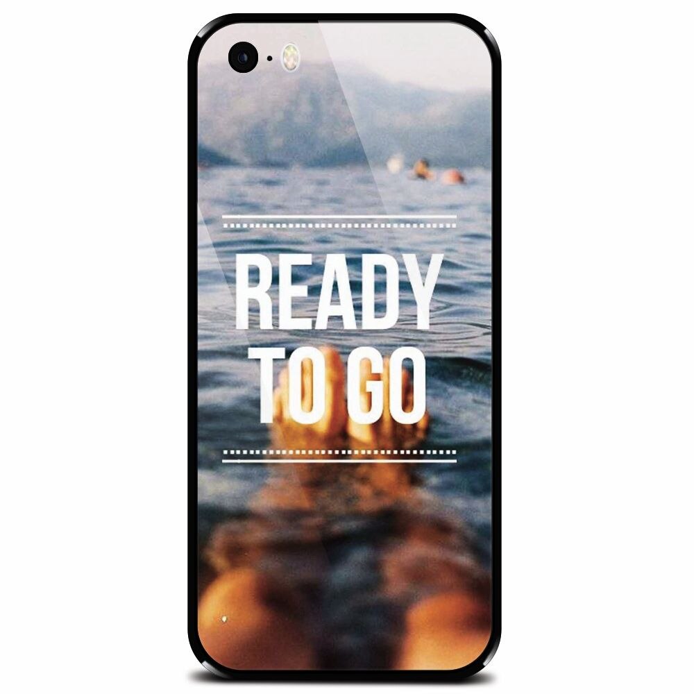 Husa din sticla securizata pentru Apple iPhone 5, Ready To Go Swimming