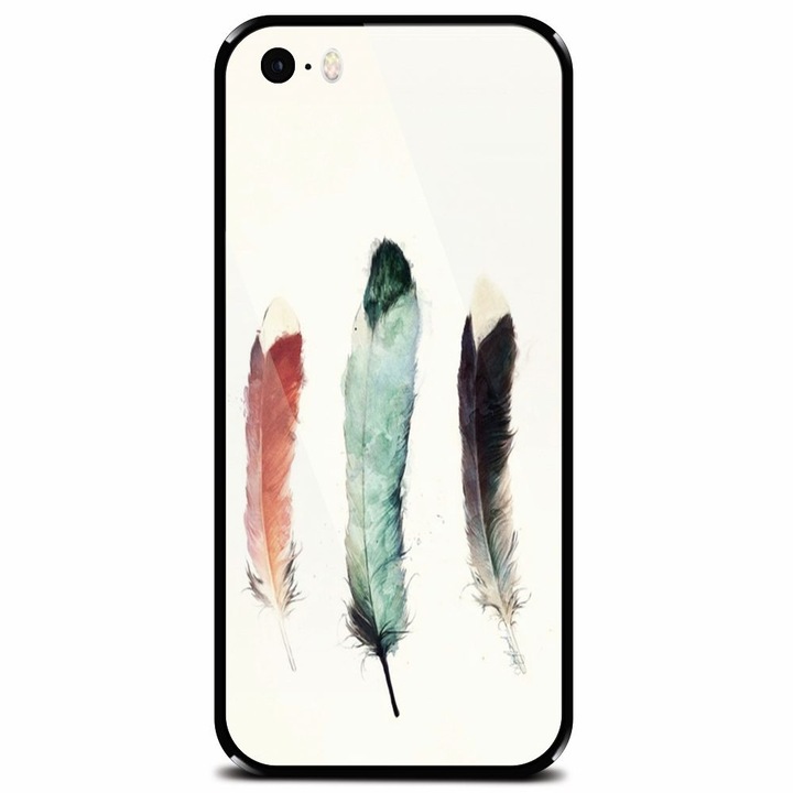 Edzett üvegtok Apple iPhone 5, Three Feathers telefonhoz