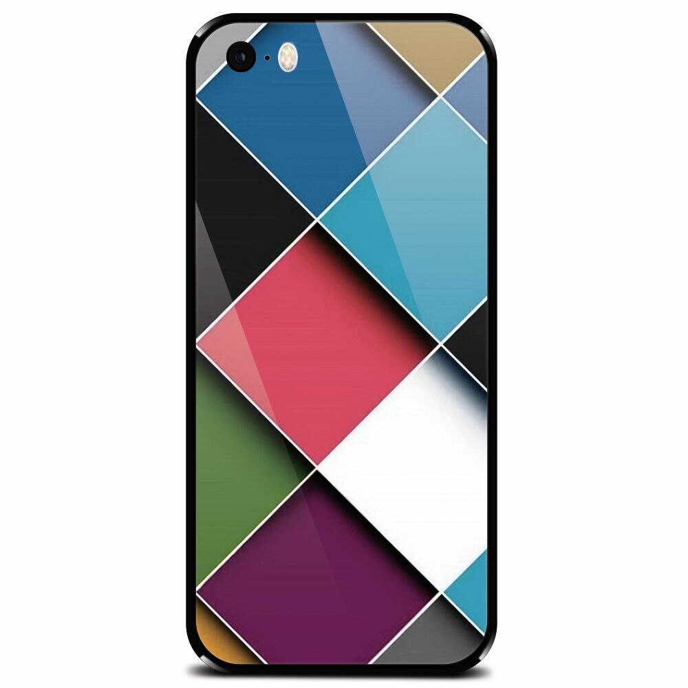 Husa din sticla securizata pentru Apple iPhone 5, Square