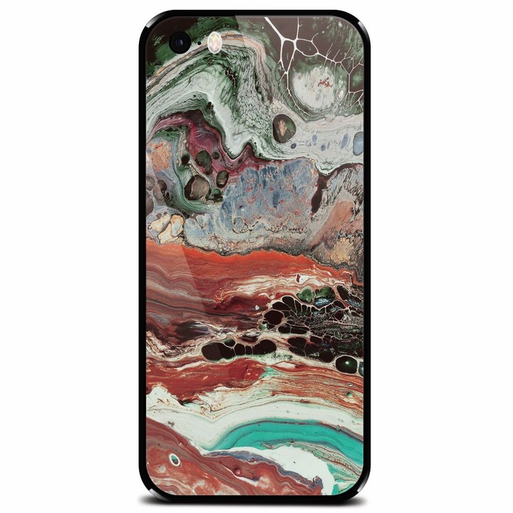 Edzett üvegtok Apple iPhone 5, Abstract 104 telefonhoz