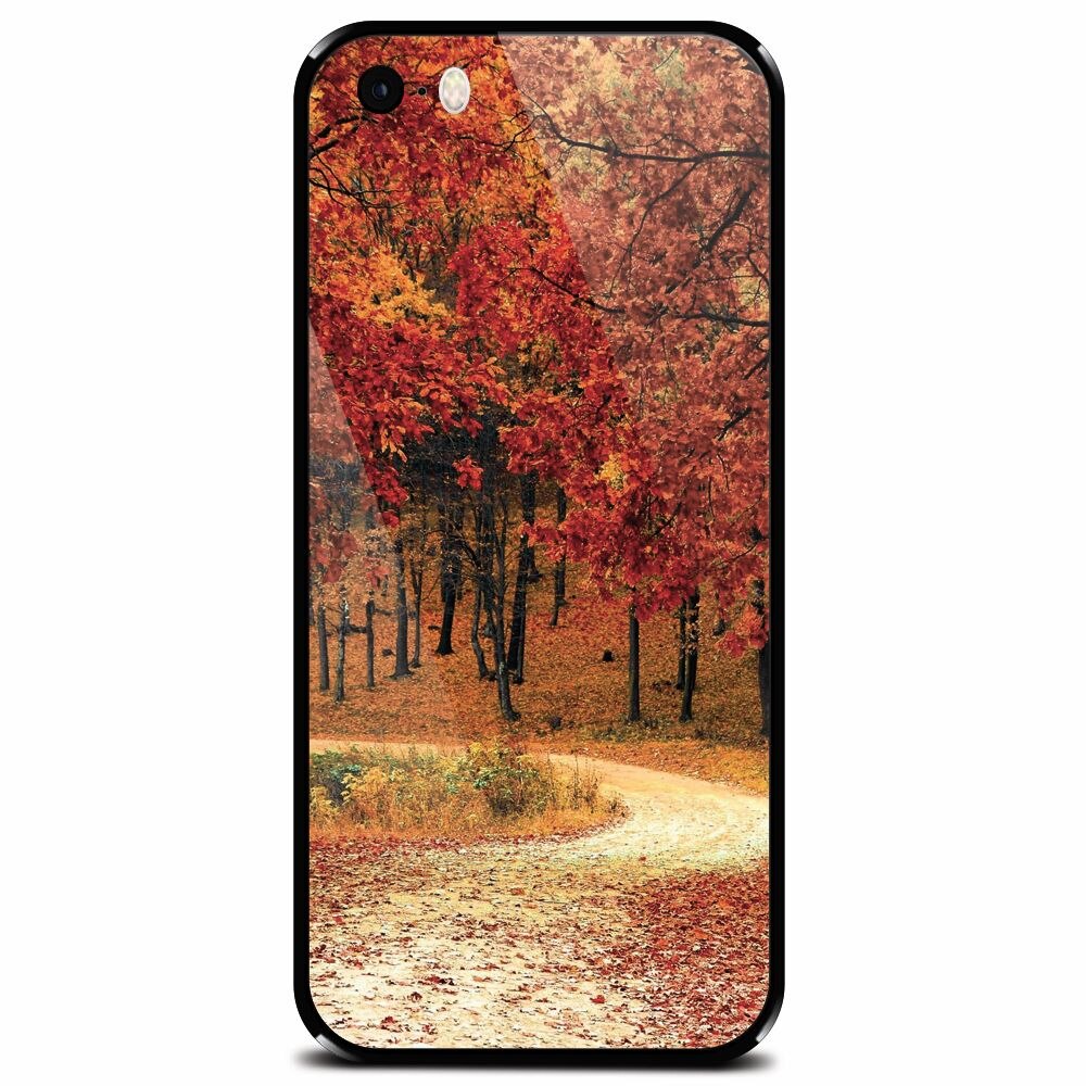 Husa din sticla securizata pentru Apple iPhone 5, Autumn