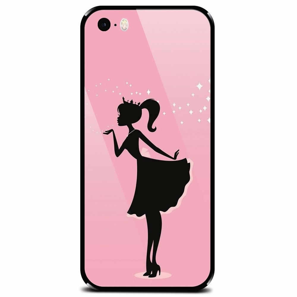 Husa din sticla securizata pentru Apple iPhone 5, Princess 2