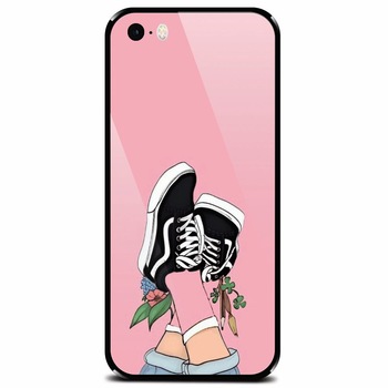 Husa din sticla securizata pentru Apple iPhone 5, Relax Husa din sticla securizata pentru Apple iPhone 5, Relax