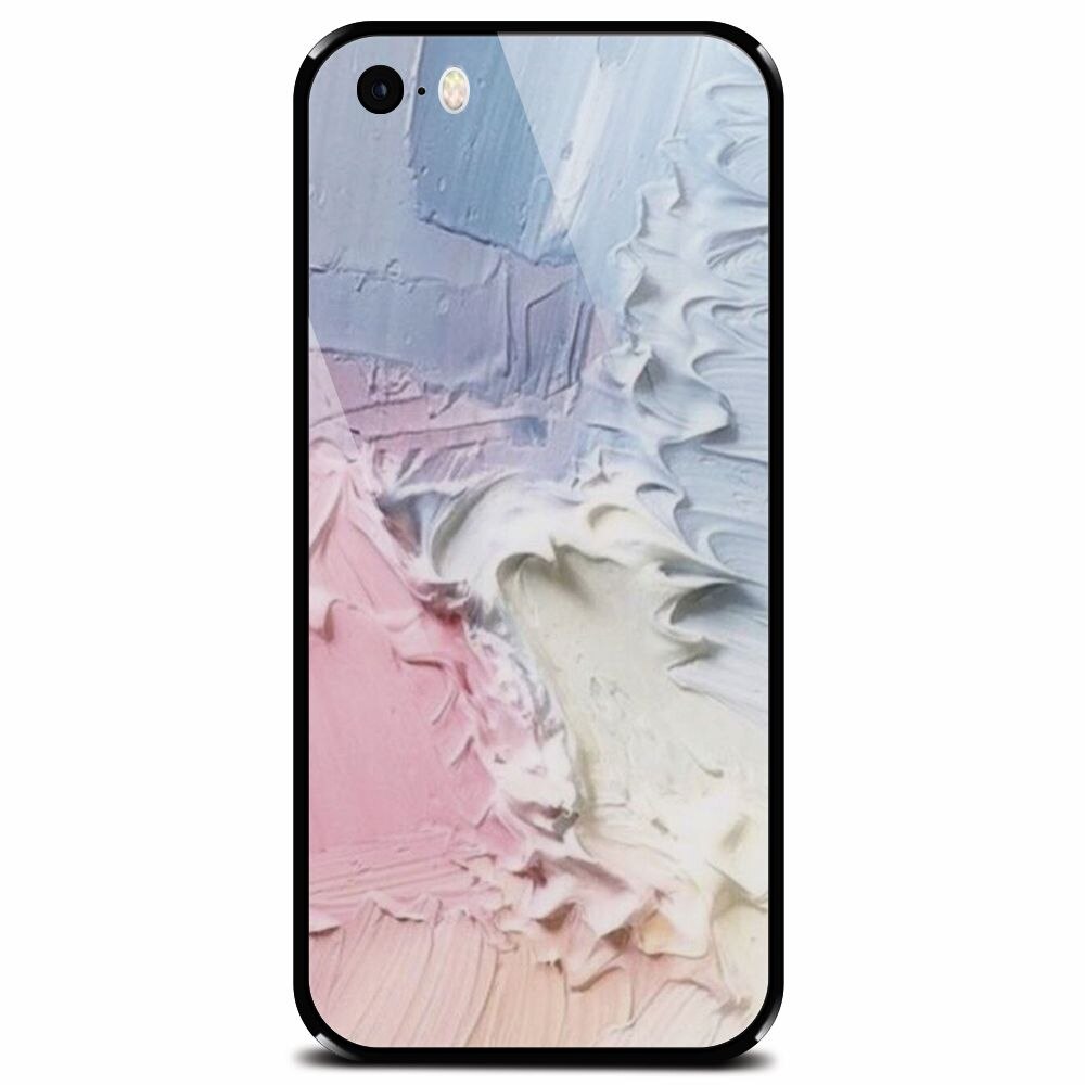 Husa din sticla securizata pentru Apple iPhone 5, Paint