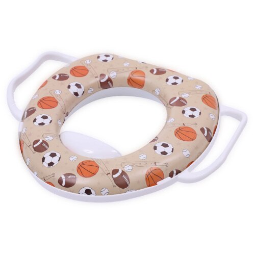 Reductor Lorelli Moale pentru Toaleta, cu Manere, Balls White