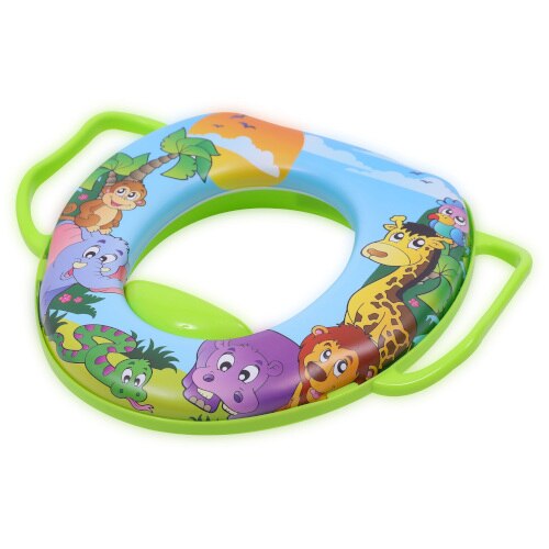 Reductor Lorelli Moale pentru Toaleta, cu Manere, Jungle Green