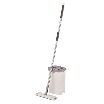 Mop rotativ cu galeata , 2 rezerve microfibra, lungime teava 136 cm, Multicolor Mop rotativ cu galeata , 2 rezerve microfibra, lungime teava 136 cm, Multicolor