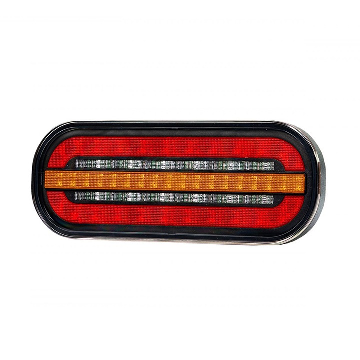 Lampa stop LED dreapta si stanga cu semnalizare dinamica, Fristom, efect neon, 19.5x7.5cm