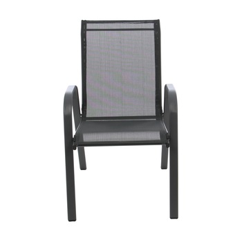 Scaun pentru gradina ART, confectionat dinmetal si textilen,sezutul si spatarul sunt confectionate din panza din material sintetic,73 x 54 x 92 cm Scaun pentru gradina ART, confectionat dinmetal si textilen,sezutul si spatarul sunt confectionate din panza din material sintetic,73 x 54 x 92 cm