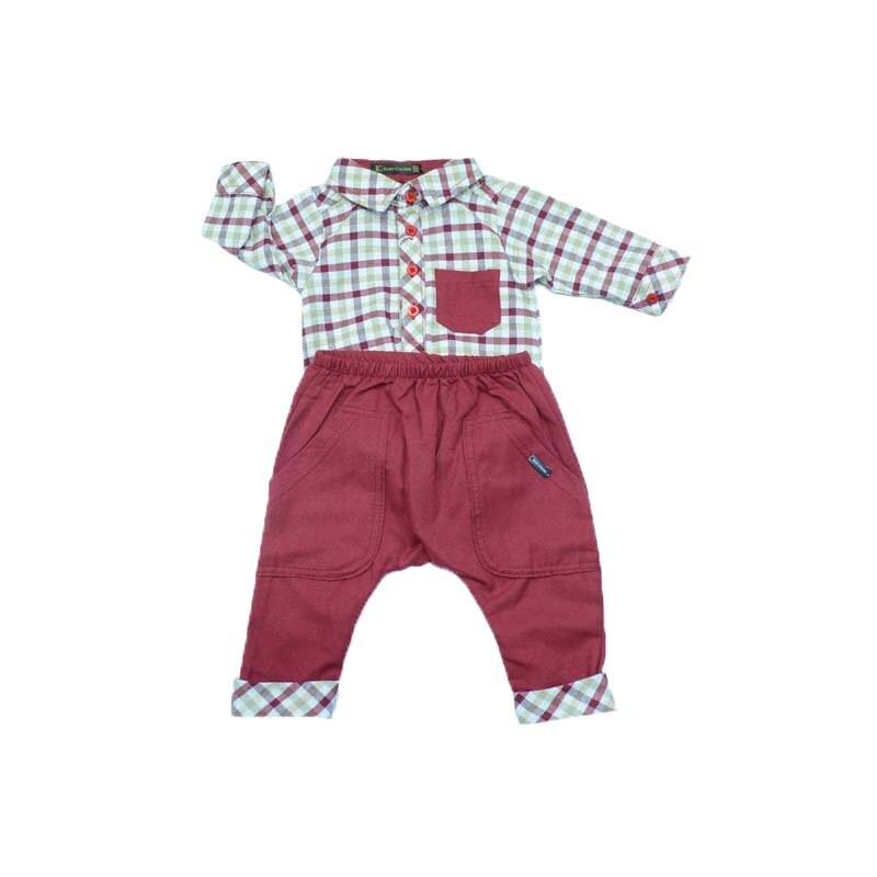 Compleu 2 piese pentru bebelusi NN CBG-01, Multicolor