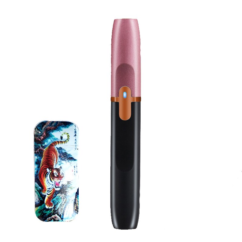 Bricheta MBrands electronica / electrica, Antivant, Fara Gaz ,incarcare USB, mini tabachera cadou, negru cu rose gold