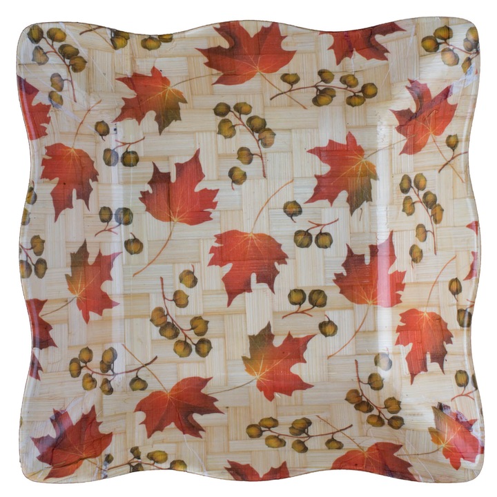 Cos bambus Gemma patrat, 22x22 cm fall